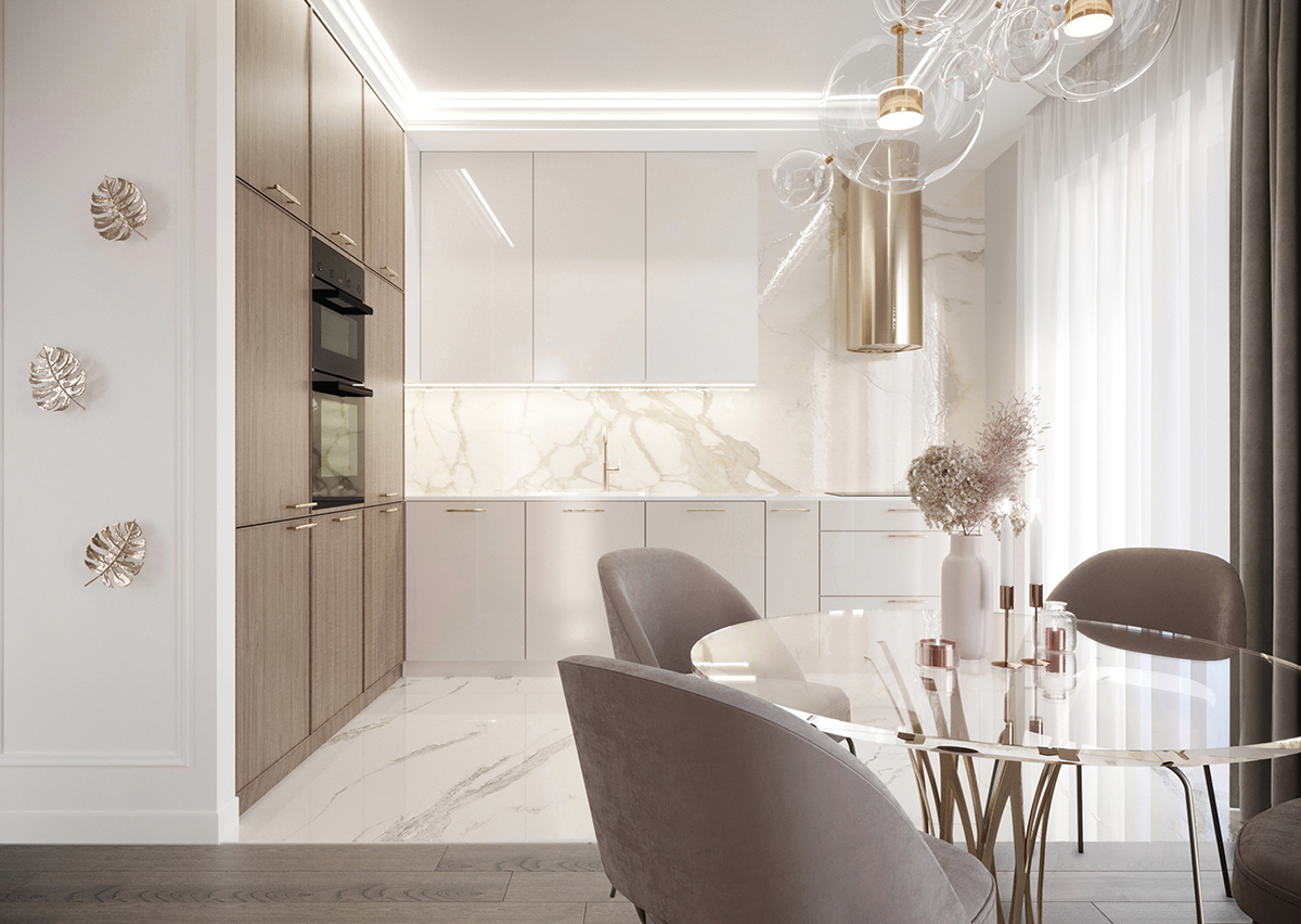 Projekt mieszkania 52m² w Busku-Zdroju na osiedlu Młyńska Ogrody