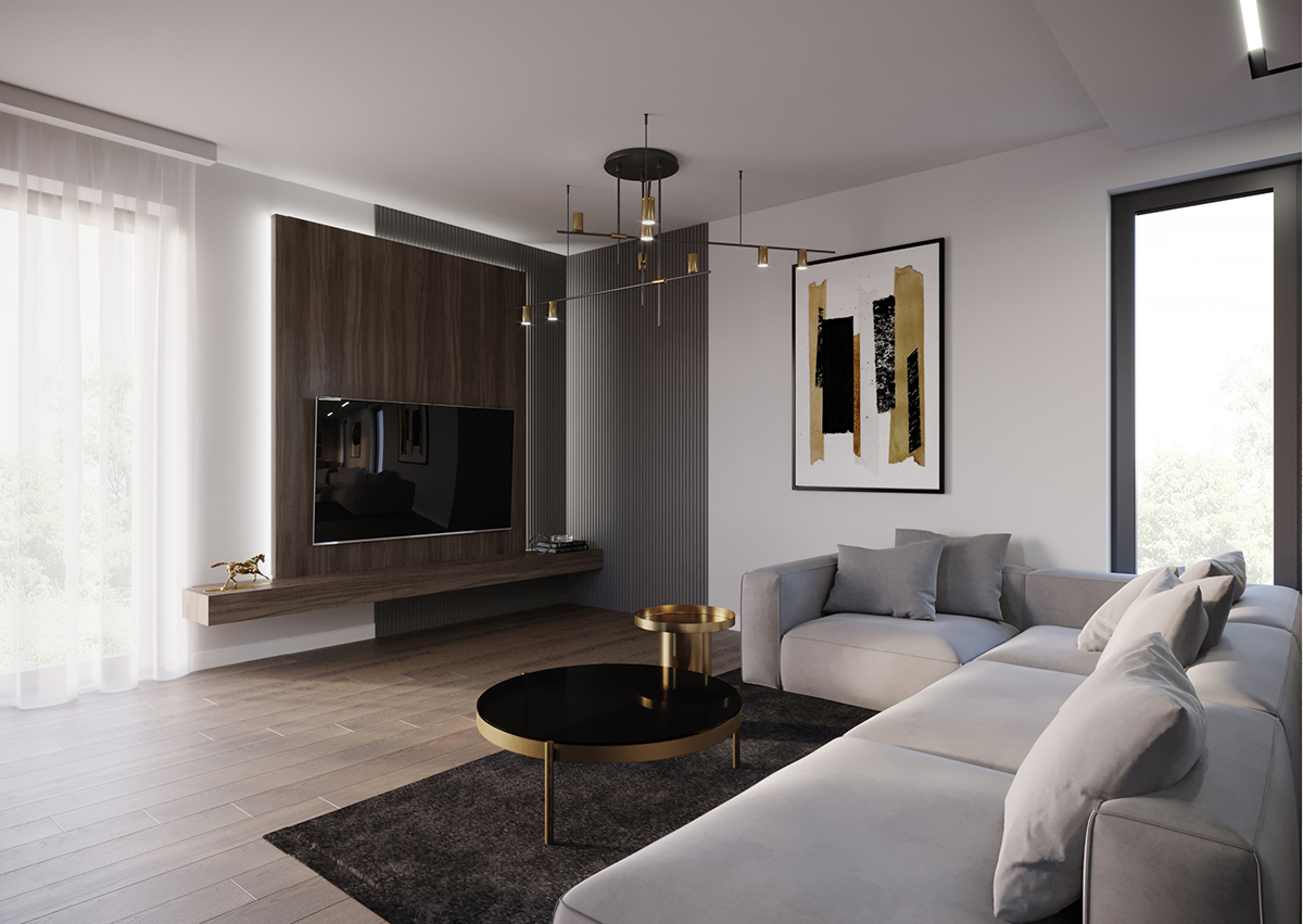 Projekt mieszkania 100m² w Górkach pod Opolem 