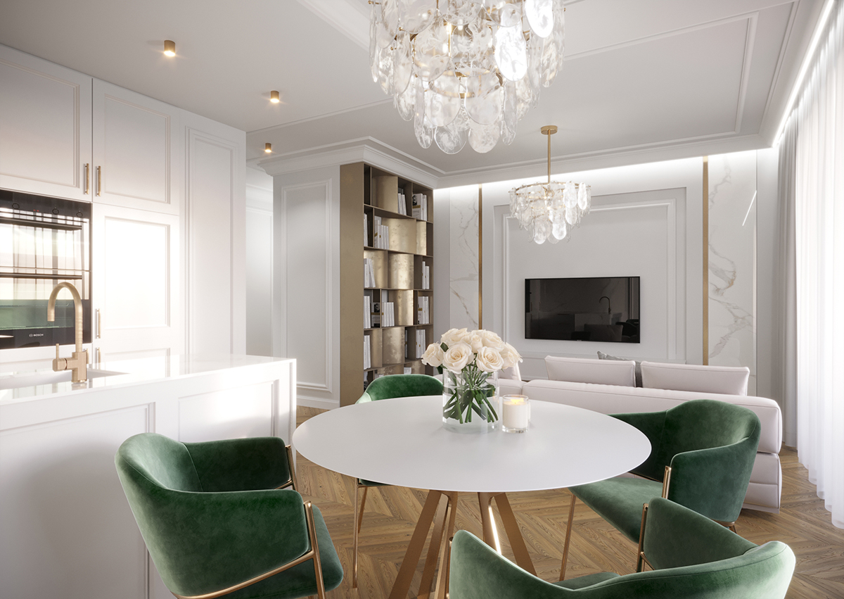 Projekt apartamentu 68m² na osiedlu HYGGE w Busku-Zdroju 