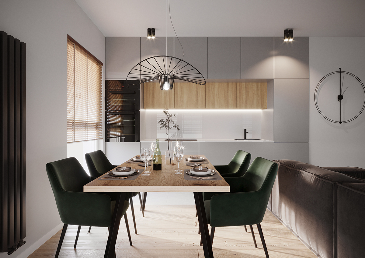 Projekt mieszkania 53m² przy ulicy Permskiej w Kielcach