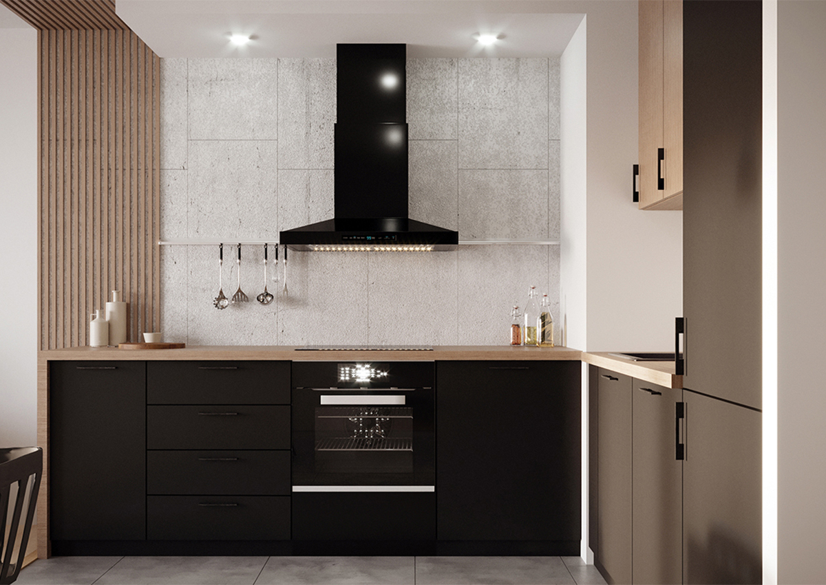 Projekt mieszkania 42m² w Gdańsku przy ul. Latarników                                                  